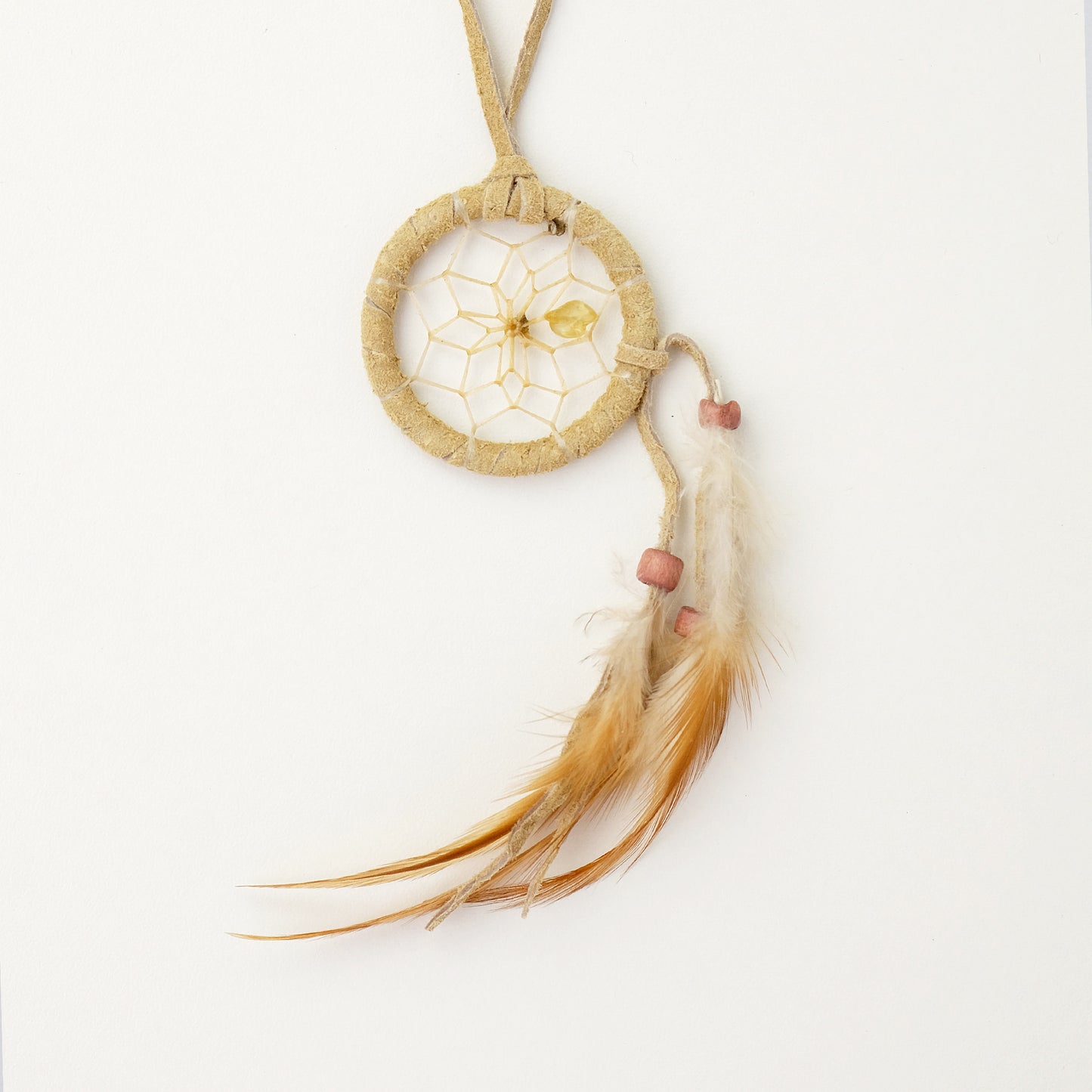 1.5" Tan Cascade Dream Catcher