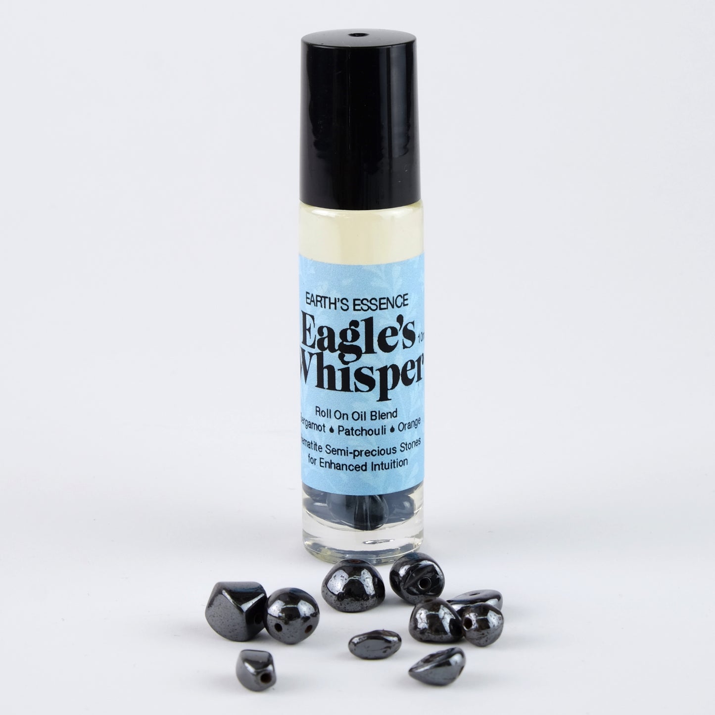 Roll-on Eagle's Whisper - Bergamot, Patchouli, Orange with Hematite Stones