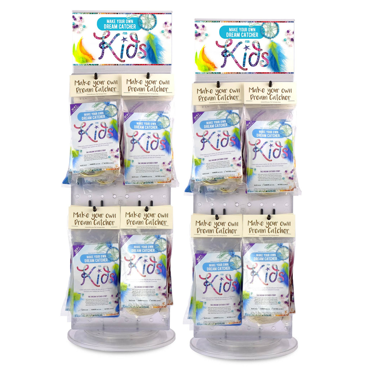 2-sided KIDS Dream Catcher Kit Display Program