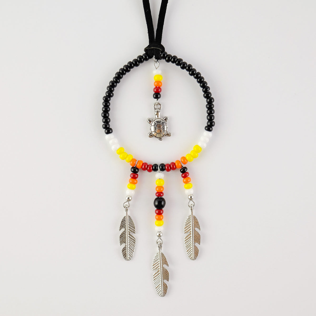 2.25" Black Beaded Turtle Ornament