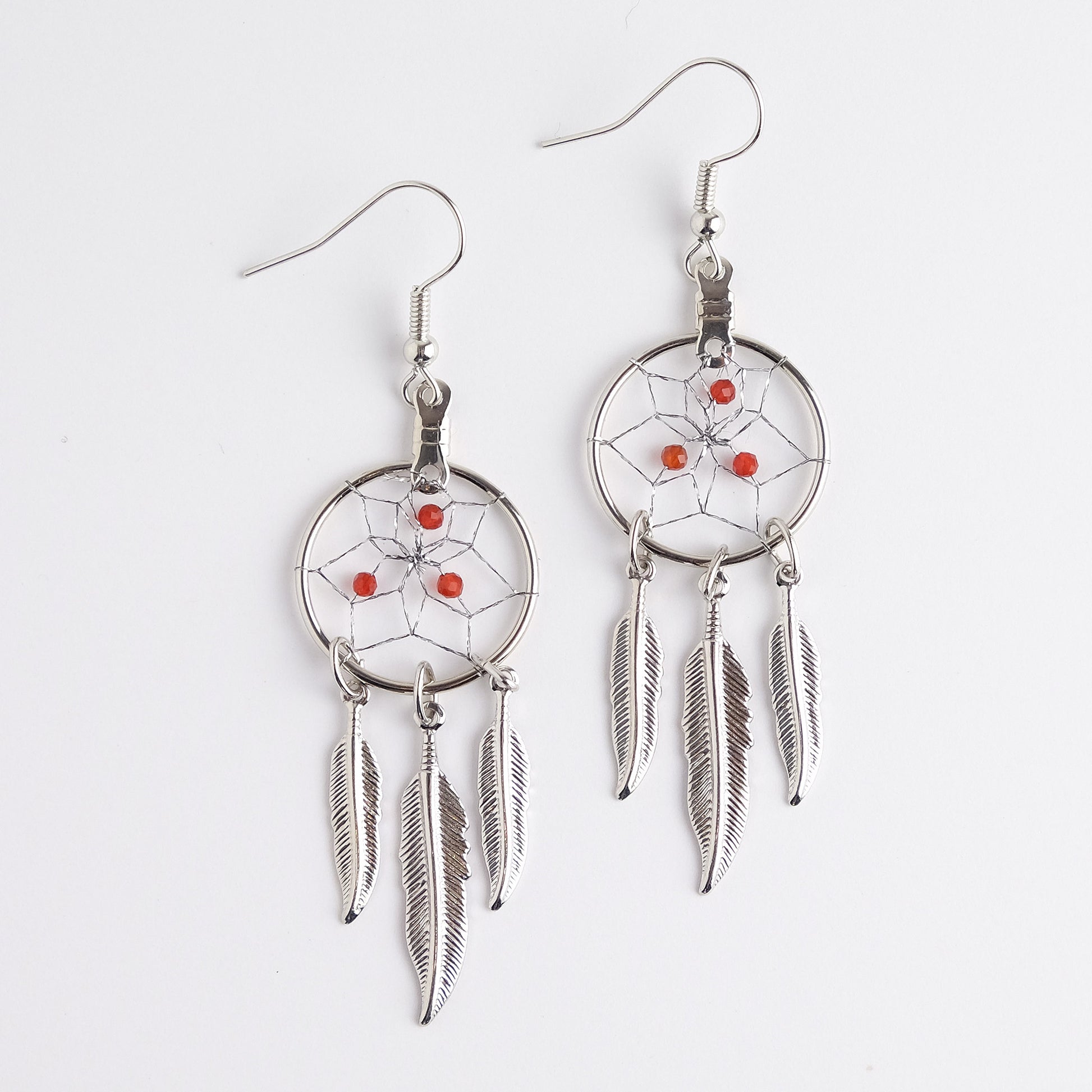 Birthstone Earrings for July - Carnelian