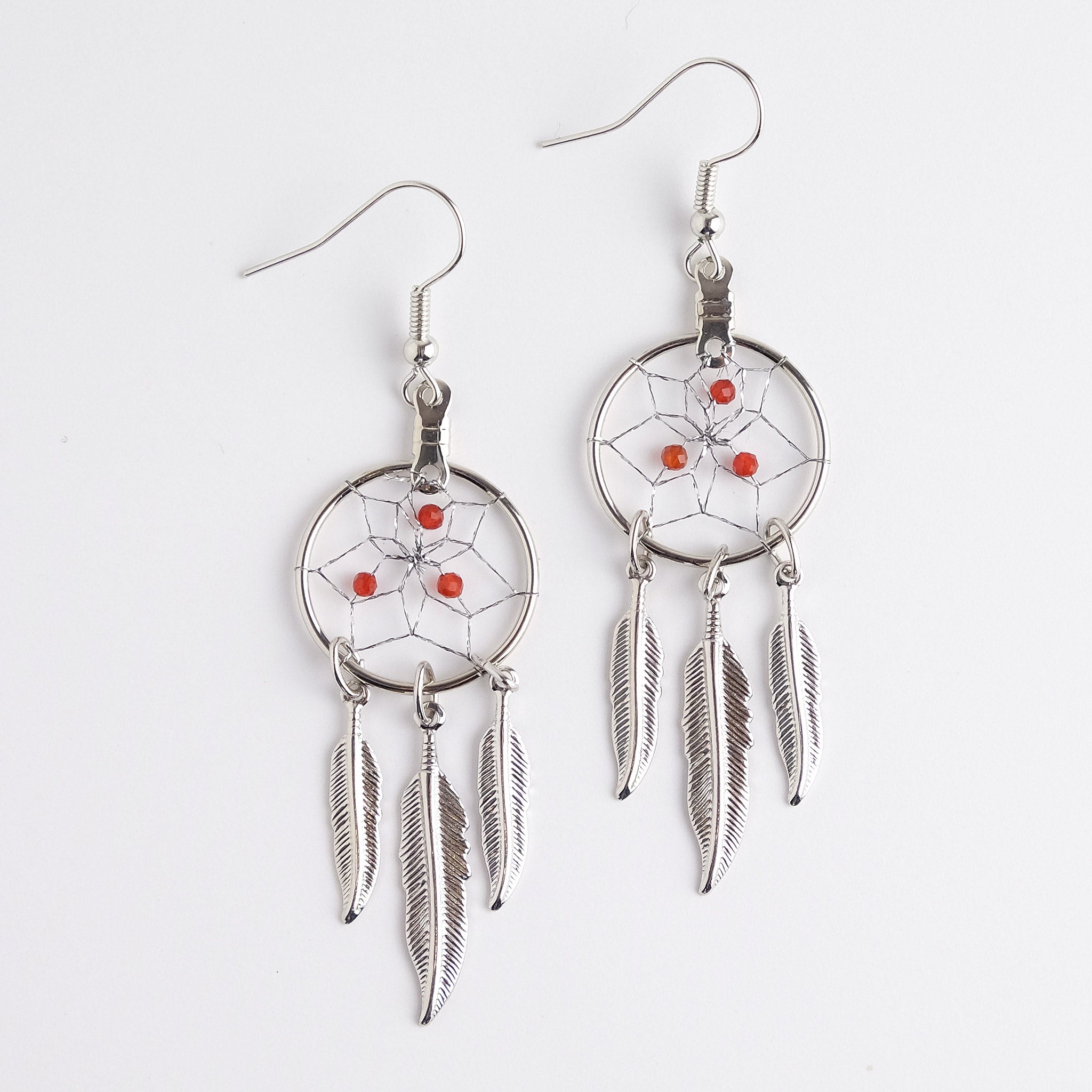 Birthstone Earrings for July - Carnelian
