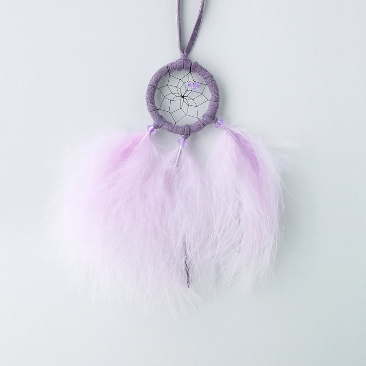 1.5" Pastel Dream Catcher with Lavender Feathers