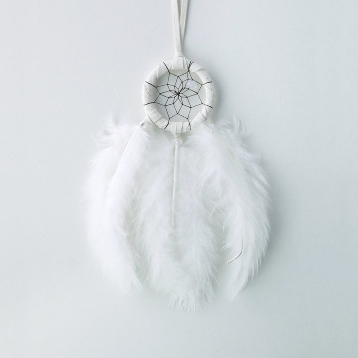 1.5" Pastel Dream Catcher with White Feathers