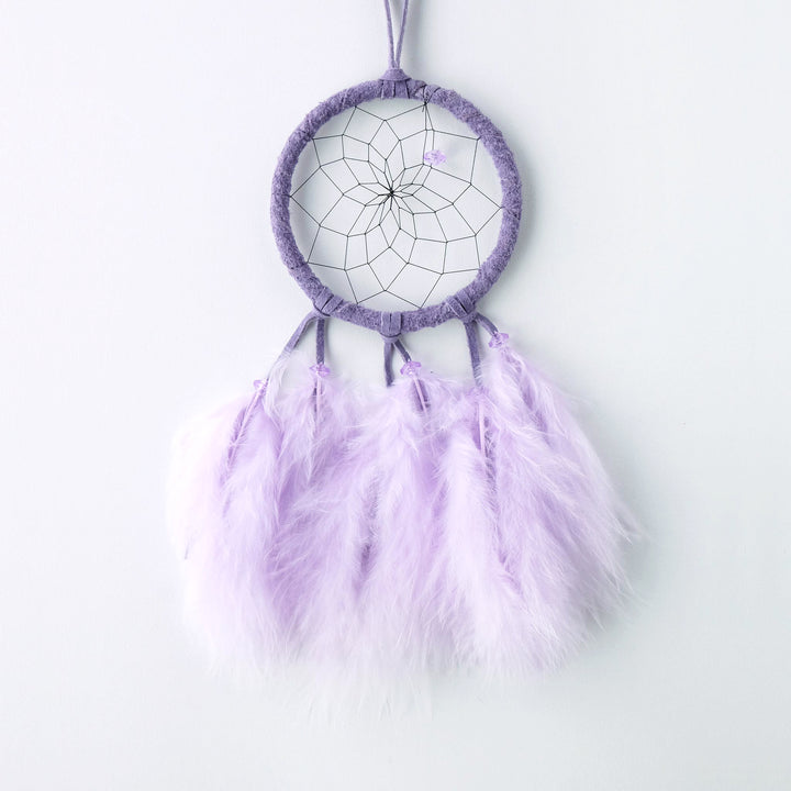 2.5" Pastel Dream Catcher with Lavender Feathers