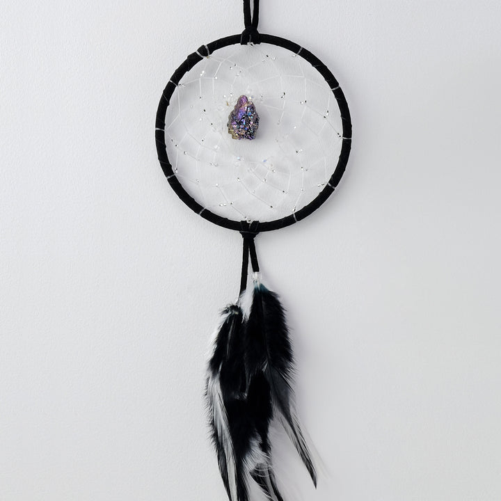 4" Black Druzy Dream Catcher