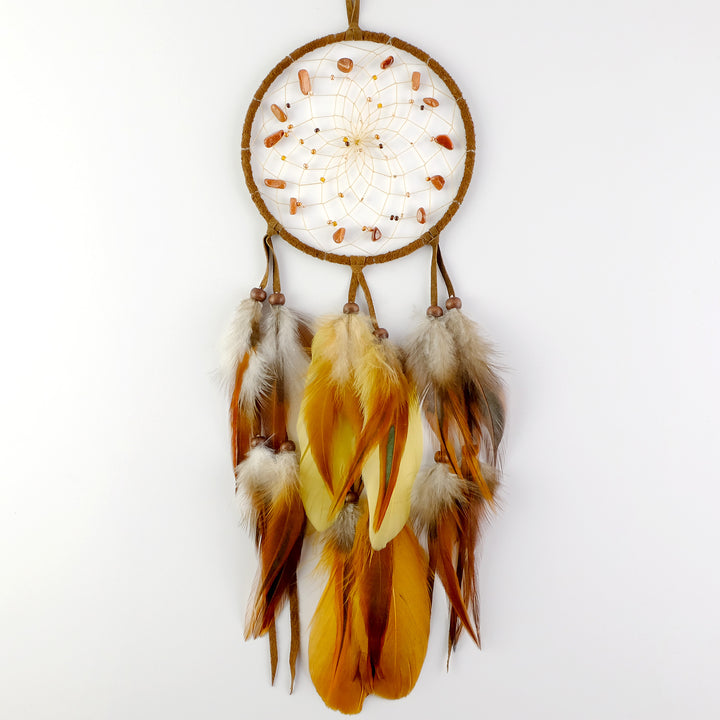 5" Brown Ombre Beaded Dream Catcher