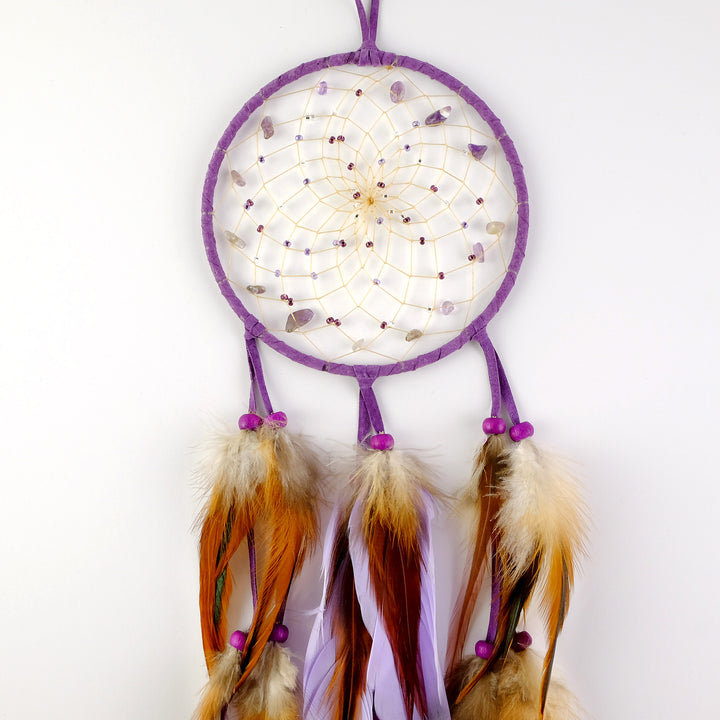 5" Purple Ombre Beaded Dream Catcher