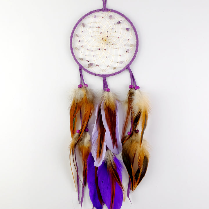5" Purple Ombre Beaded Dream Catcher