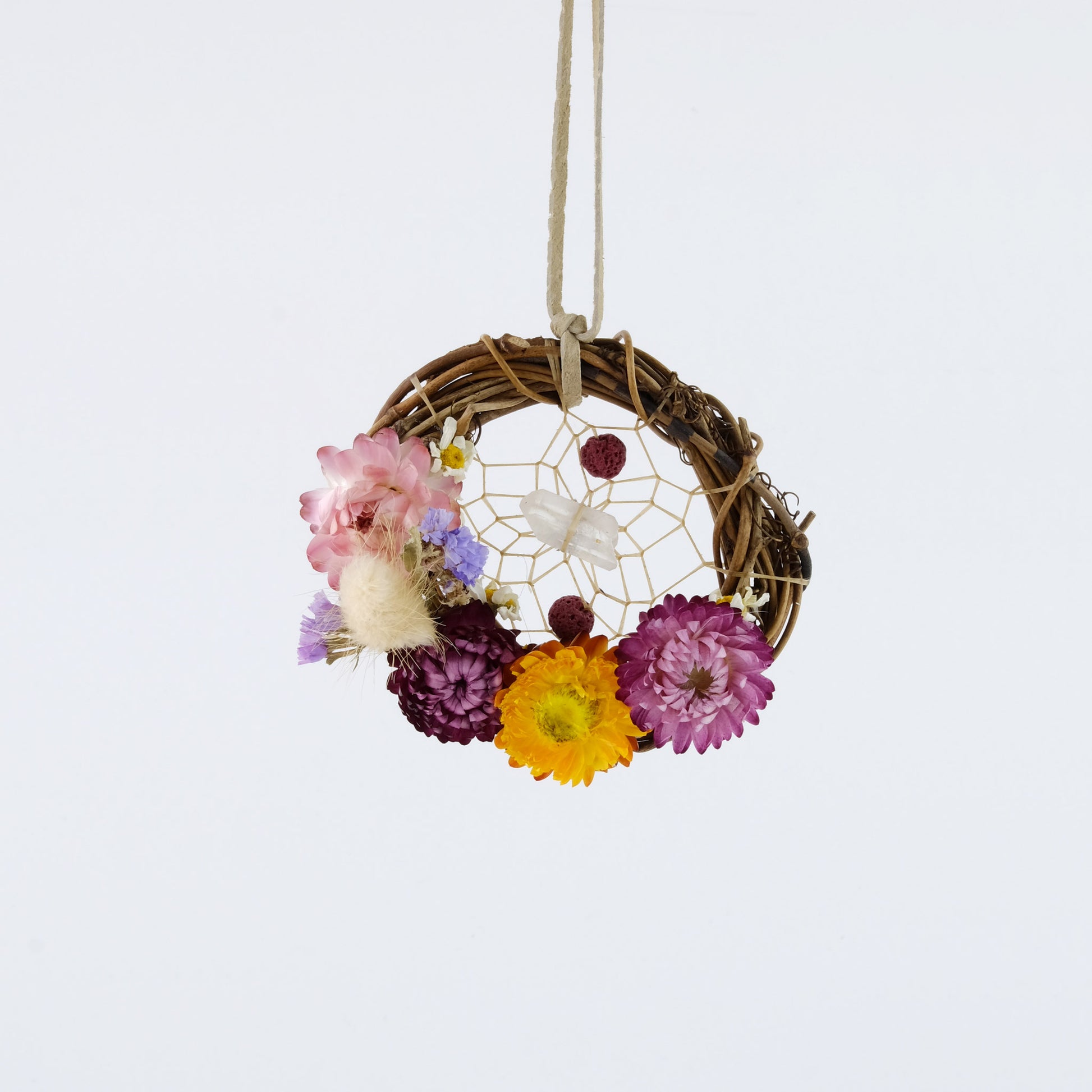 3" Botanical Natural Twig Dream Catcher