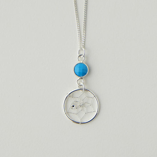 Steorra Birthstone Necklace for December - Turquoise