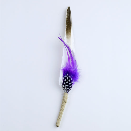 Medium Purple Smudging Feather for Acceptance