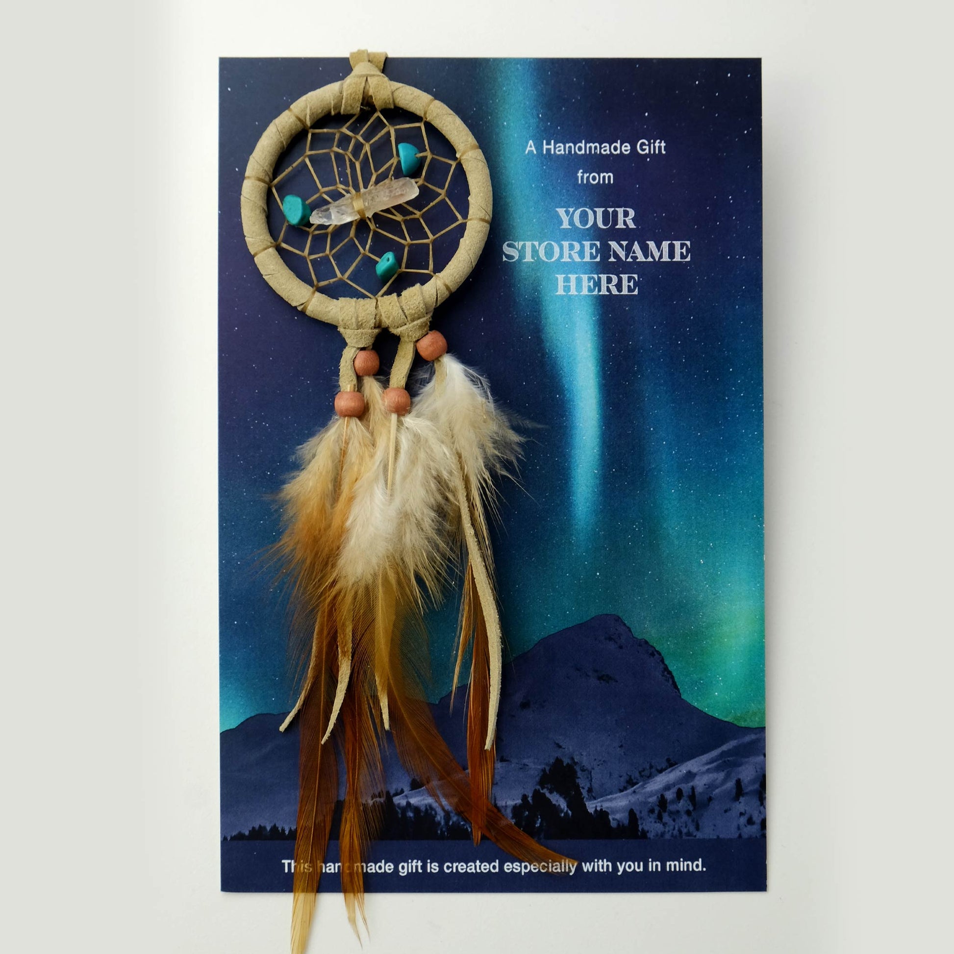 Polar Lights Card with 2" Vision Seeker Dream Catcher