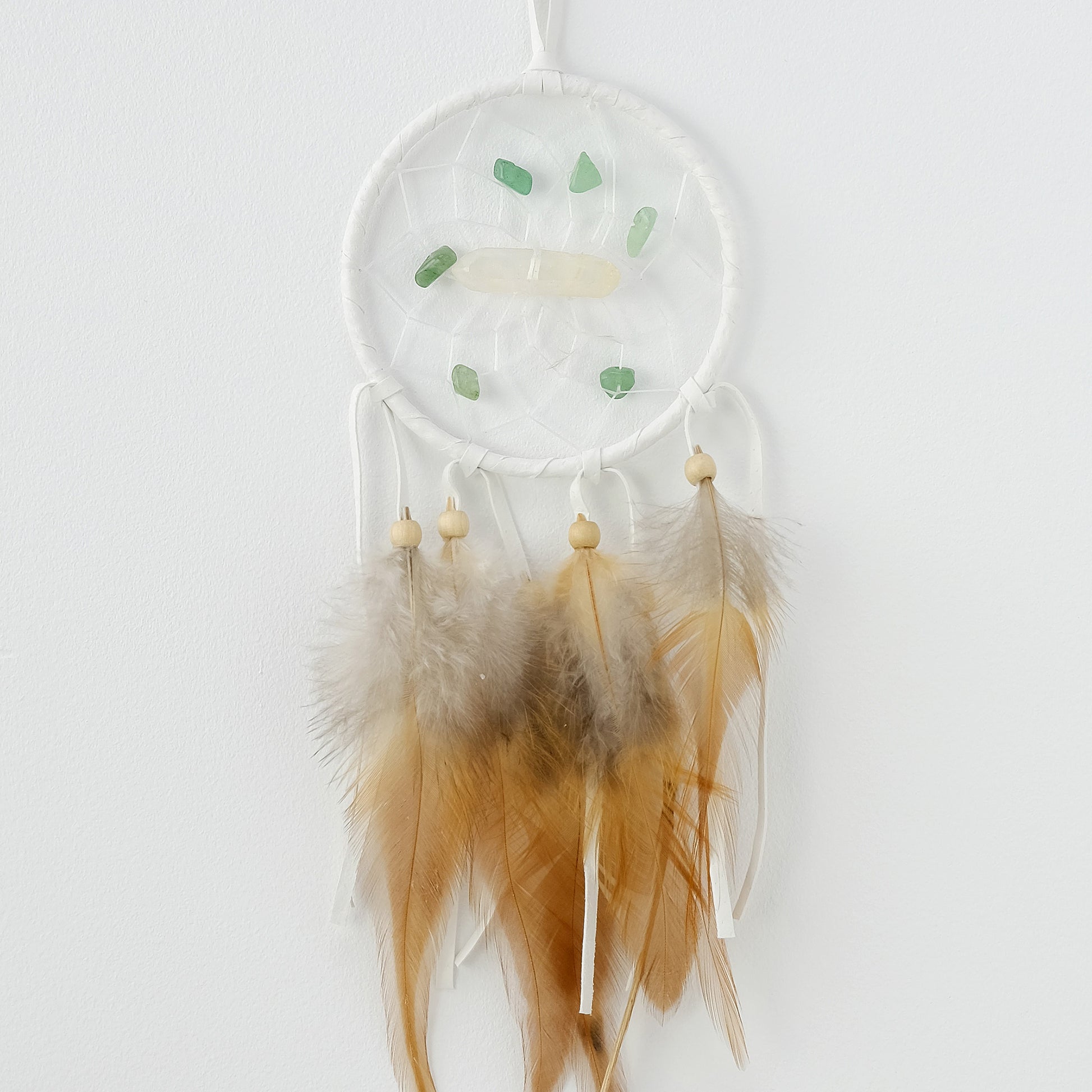 3" White Vision Seeker Dream Catcher